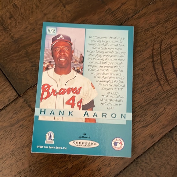 Nolan Ryan and Hank Aaron Hallmark Baseball Collector Series Ornaments - Picture 7 of 11